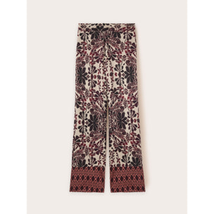 Motivi - Pantaloni palazzo fantasia boho - Marrone