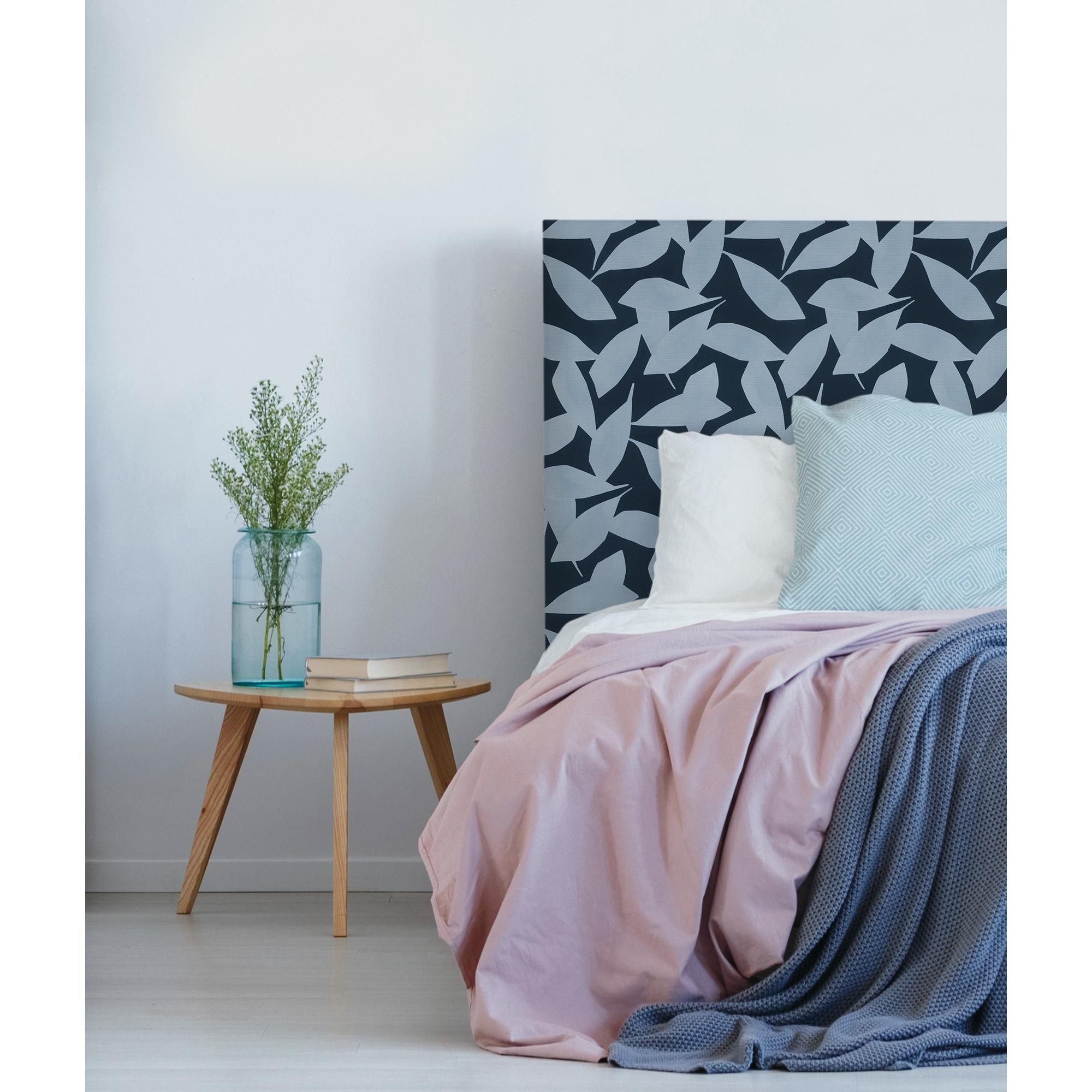 Tête de lit Feuillage | Coloris Bleu | Largeur au choix