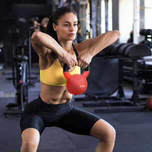 Pesa Rusa de 10 kg de Hierro Fundido Kettlebell para Entrenamiento de Fuerza
