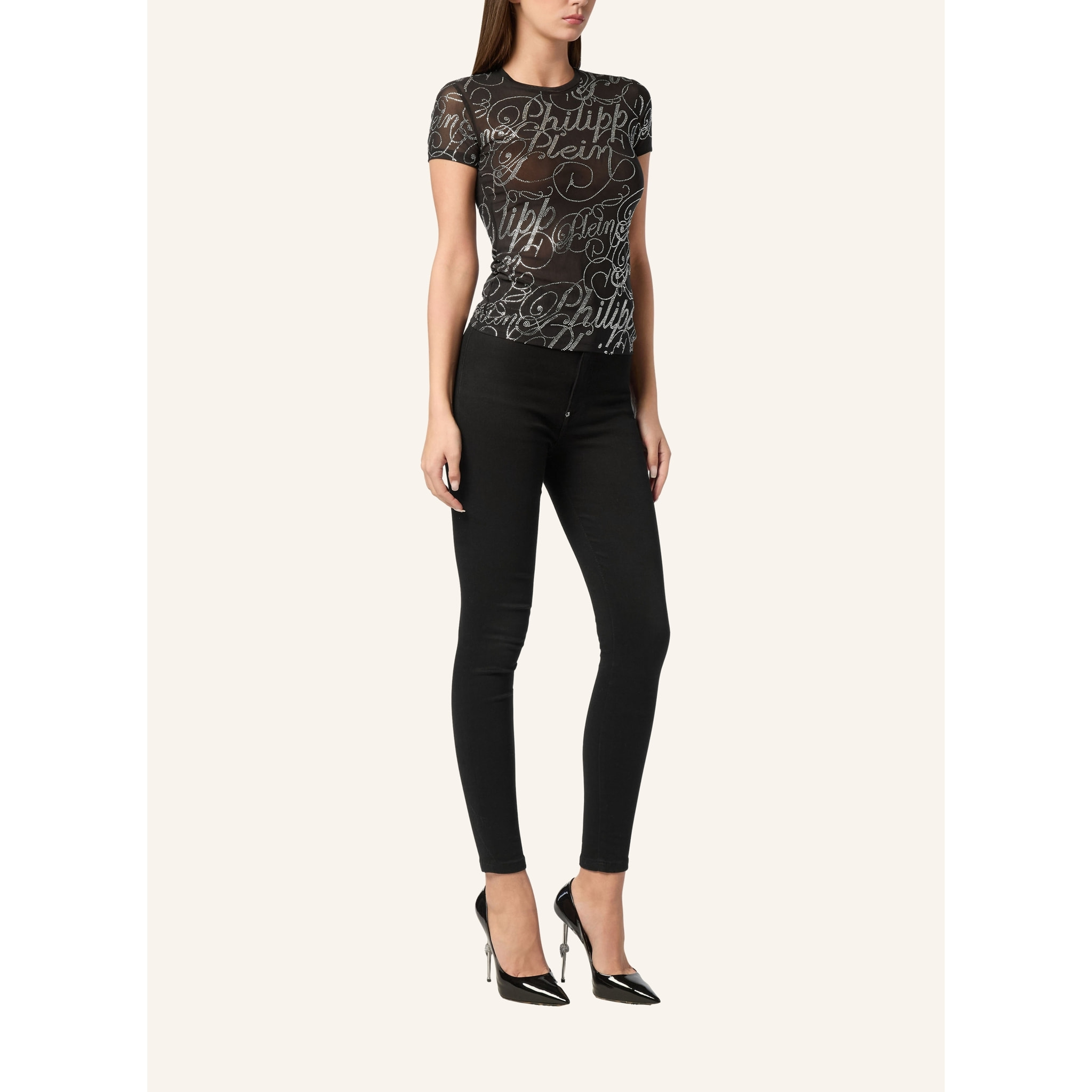 PHILIPP PLEIN Camiseta de corte slim SIGNATURE