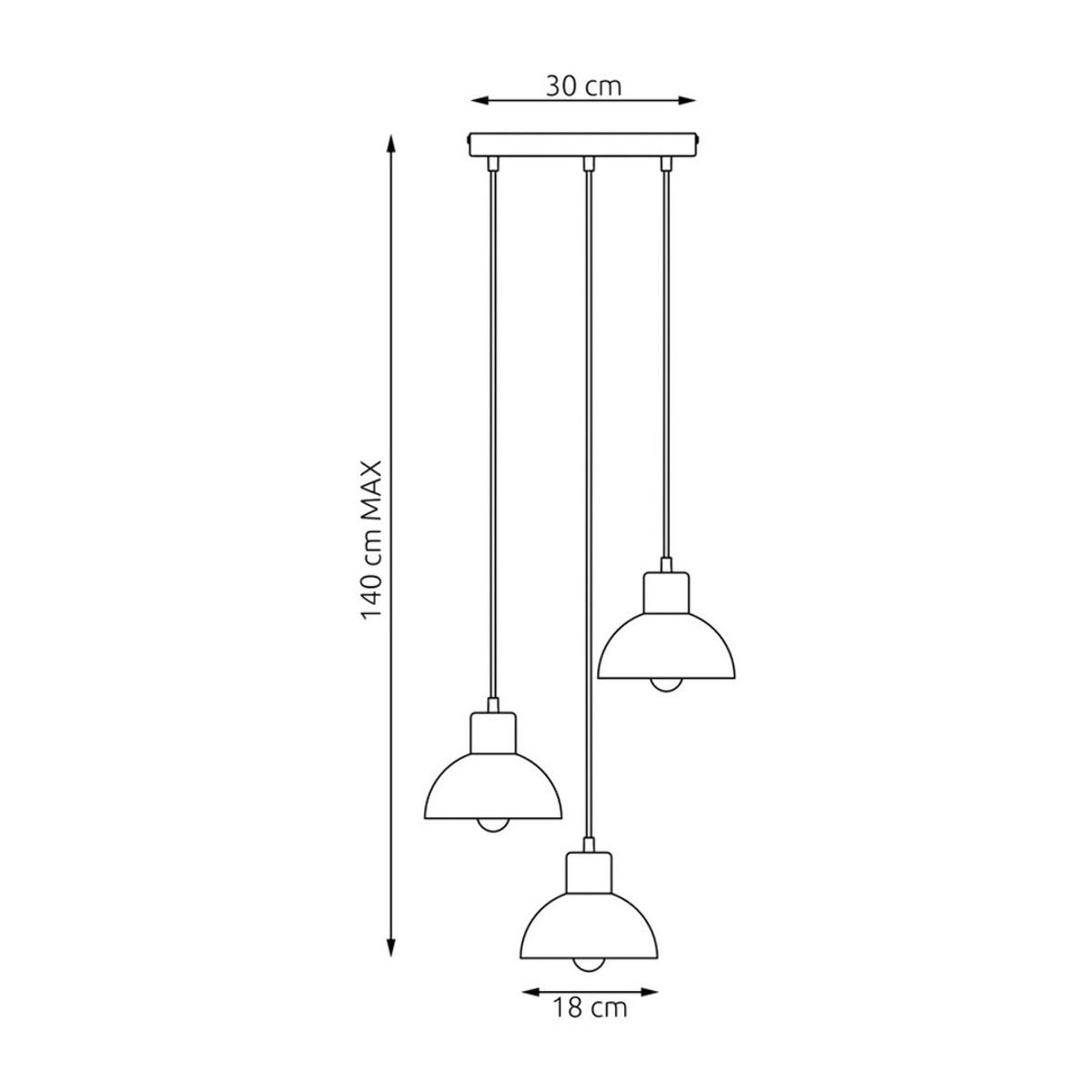 Lampada a sospensione Seco in acciaio e legno naturale