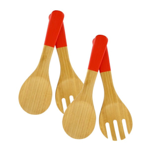 Ensemble de 2 Couverts à salade en bois Fackelmann Wood Edition