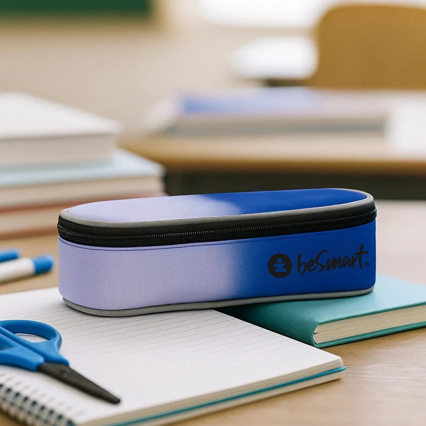 beSmart - ASTUCCIO OVALE VANISH BLU-LILLA