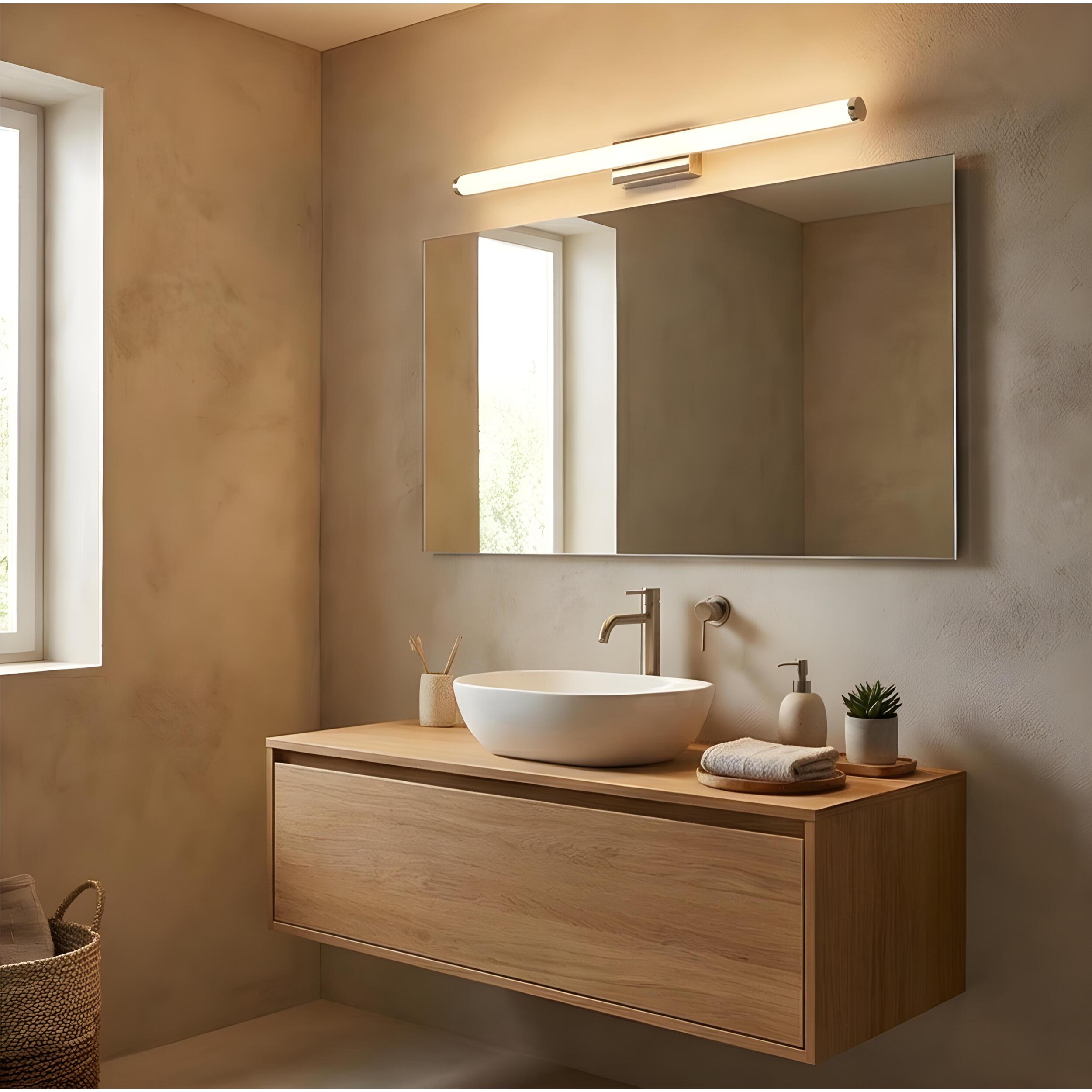 LEDS C4 Baño IP44 Toilet Slim 632mm LED 25 Blanco cálido - 3000K ON-OFF Cromo 1777lm