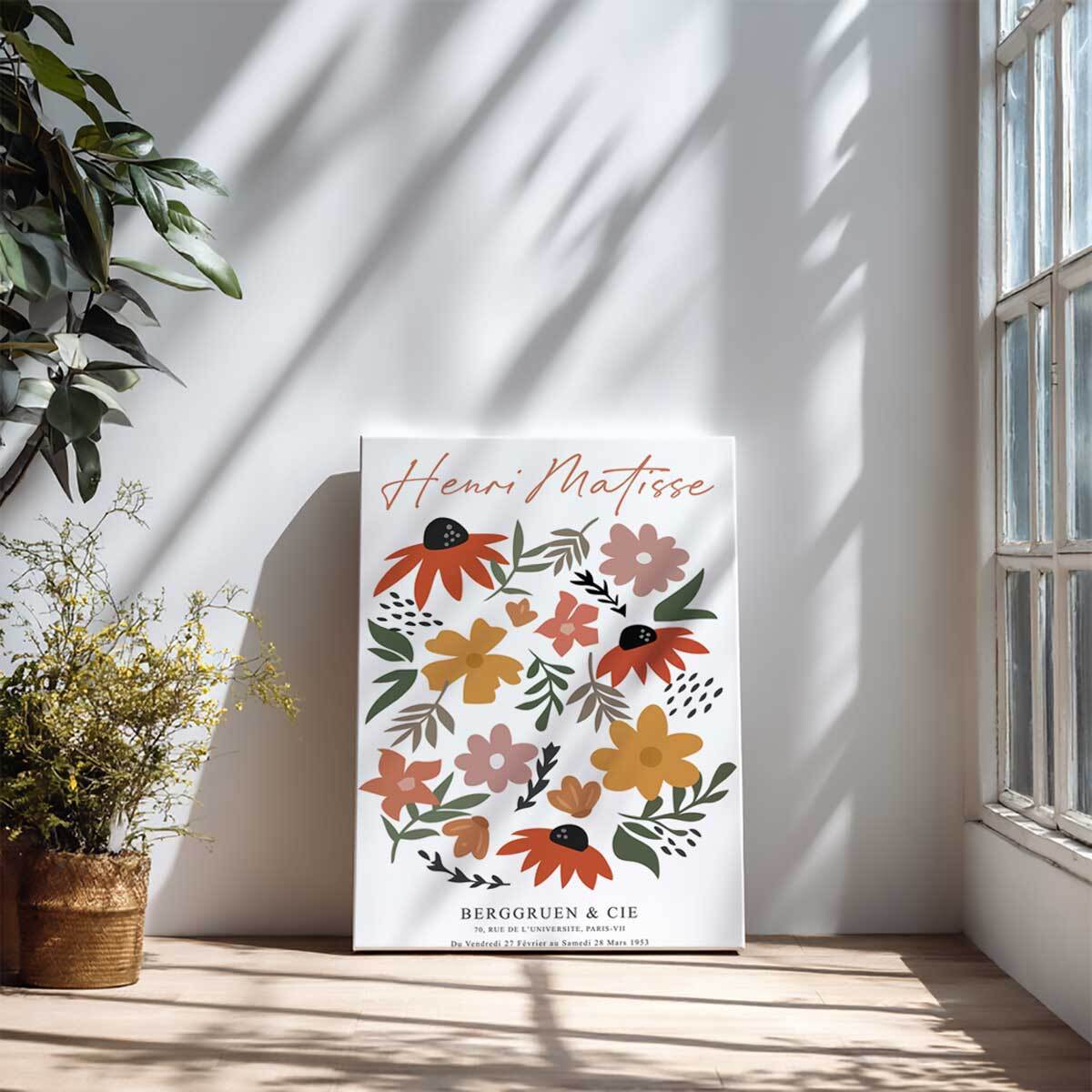 Tableau Matisse feuilles abstraites modernes Toile imprimée