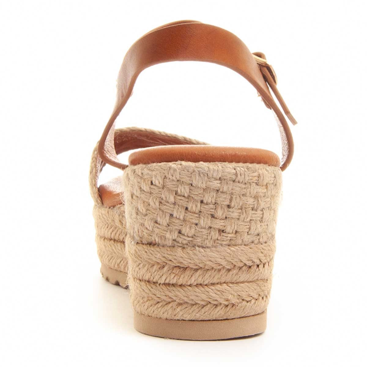 Sandalias de Cuña - Beige - Altura: 6 cm