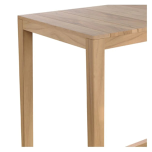 Table de bar d'extérieur en bois de teck massif 4 personnes - Tunga