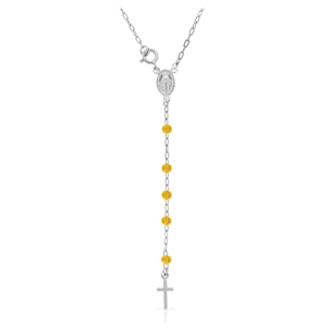 Collana Rosario in Argento 925 con grani in argento