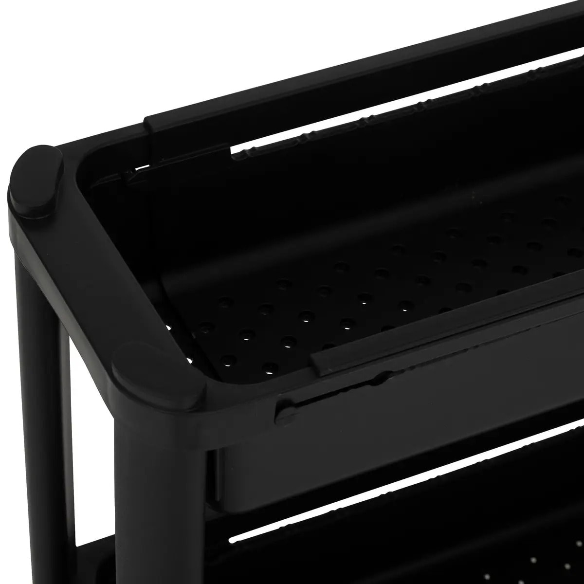 Desserte extensible 4 niveaux noir