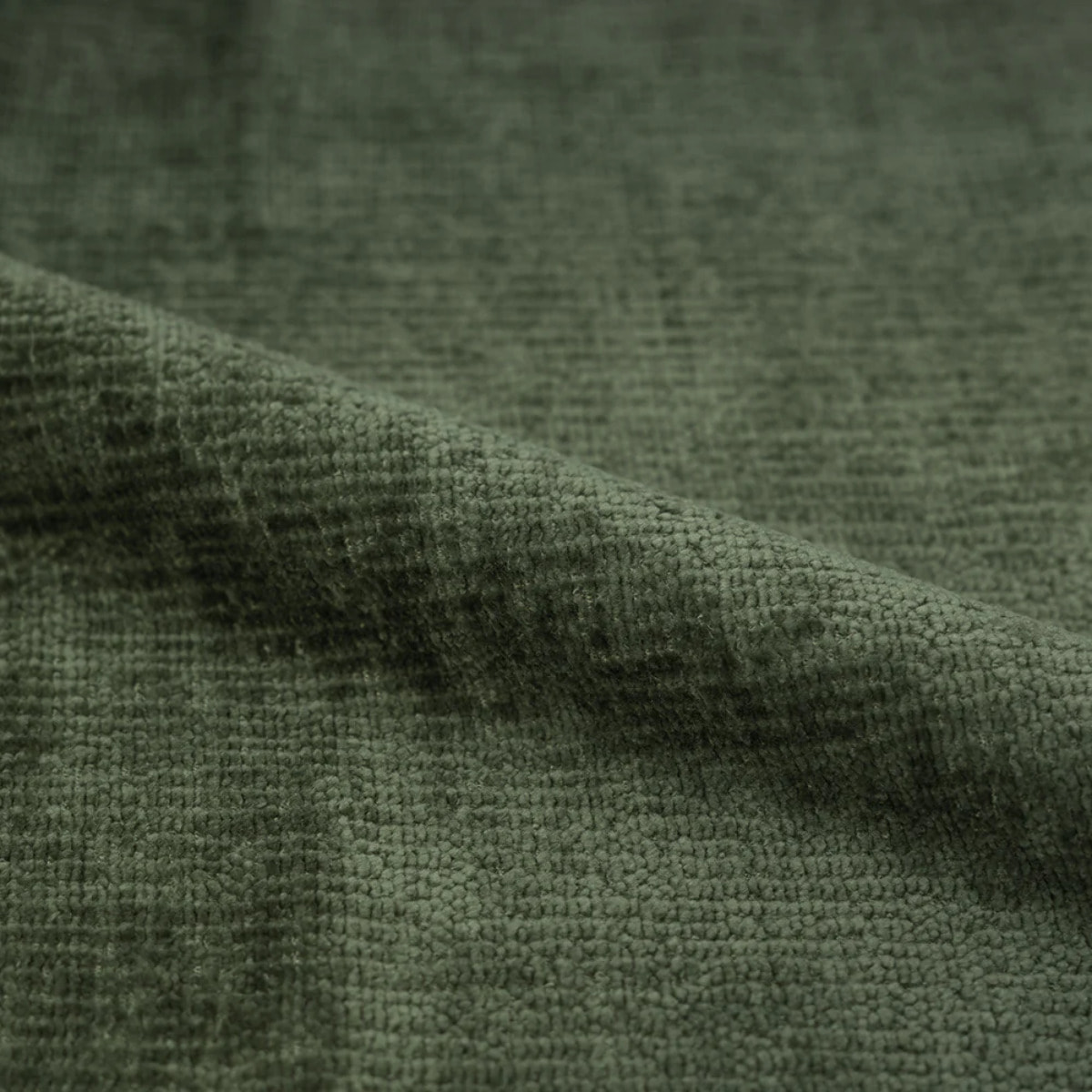 Lot de 2 chaises pour ilot central 66,5 cm en tissu vert sapin - Karl