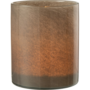 J-Line photophore Jade - verre - brun - large