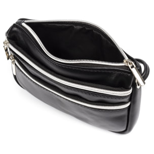 Ailoche Borsa a tracolla da donna. Pelle autentica finitura Sauvage.