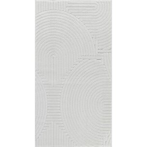 REYKO Alfombra de Interior/Exterior con Motivos 3D en Relieve