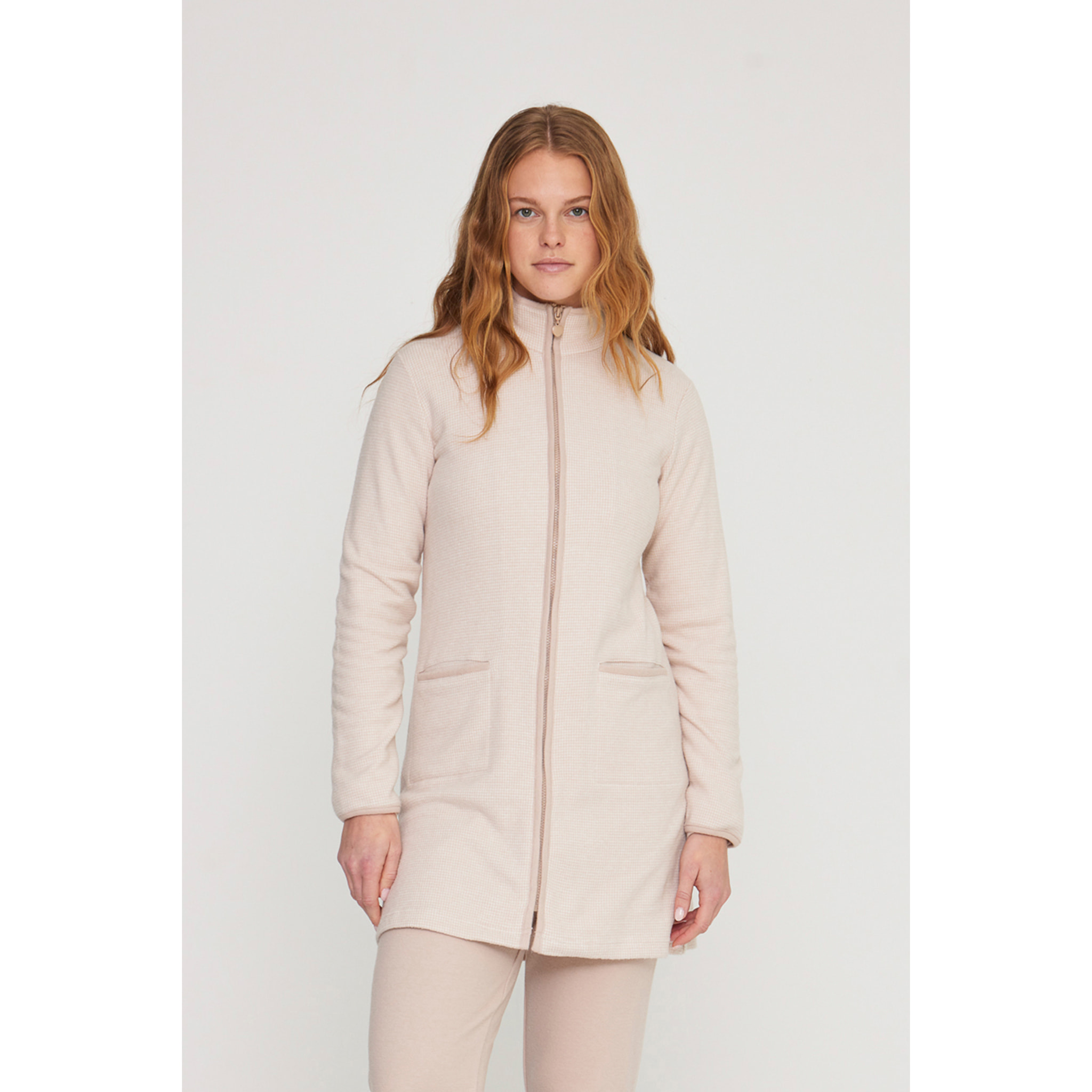 Vestaglia donna heart in punto milano con zip Noidinotte