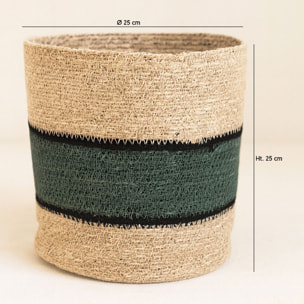 Panier en jonc de mer h25cm JERI