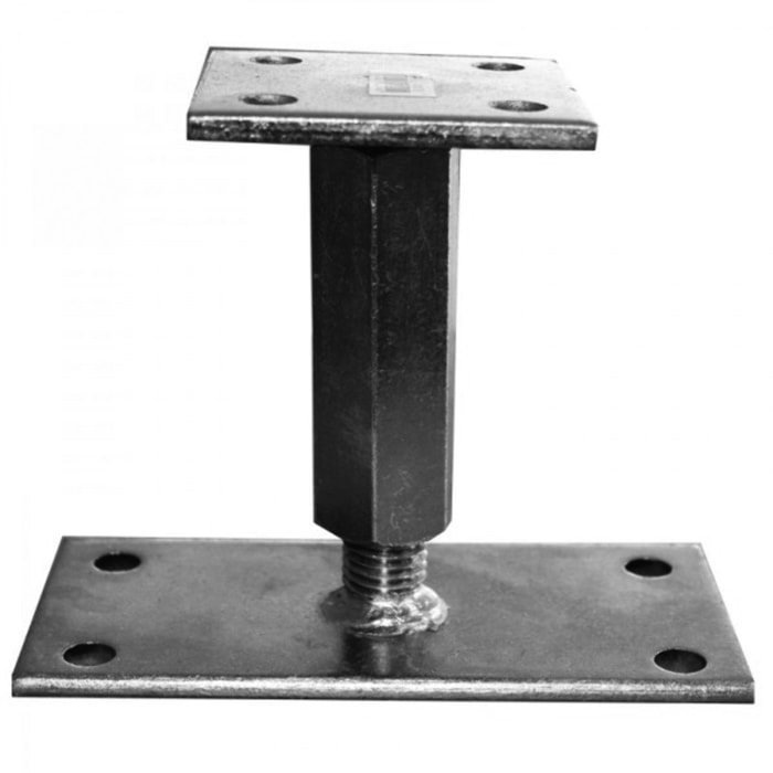 Support de poteau réglable 110 à 180 mm WAELBERS - H.160x90 - B.90x90 ép.6mm - 426501.99