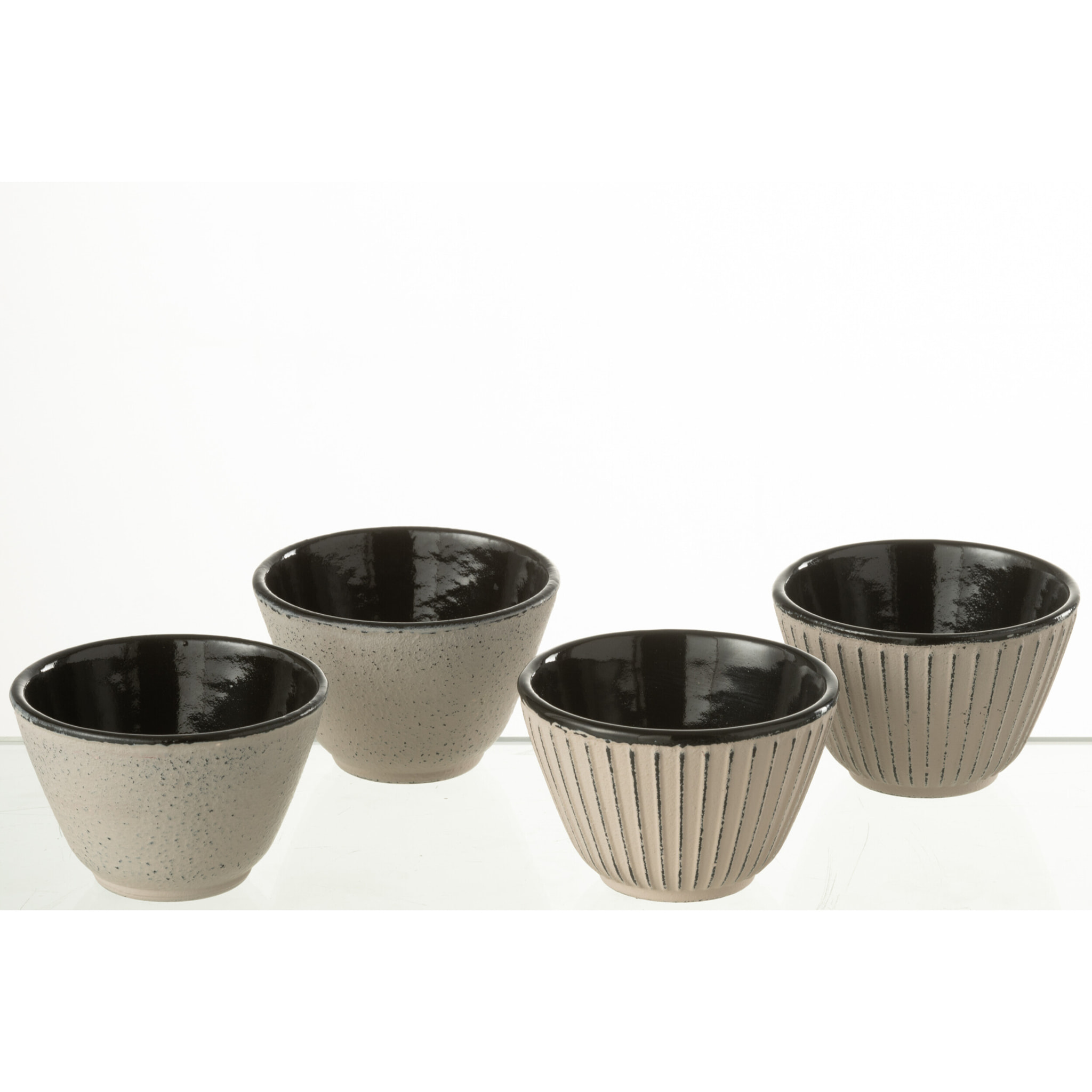 J-Line tasse - métal - beige - 2 boîtes de 2 pcs