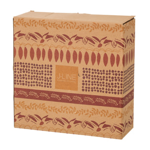 J-Line Plateau apéro - céramique - violet/rouge - large