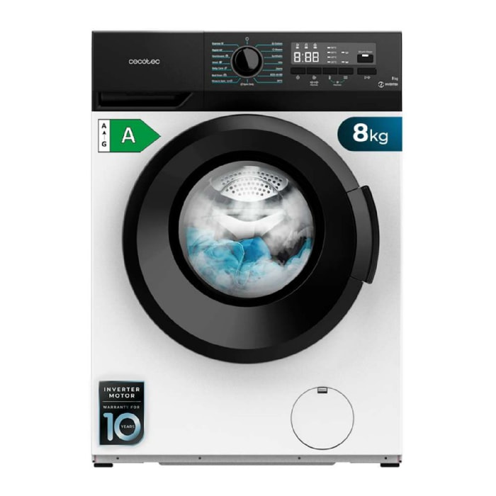 Cecotec Lavadora de carga frontal Bolero Dresscode 8300 Inverter Maxx A