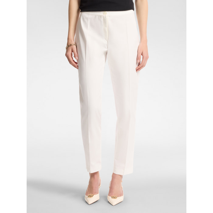 Elena Mirò - Pantalón recto - Blanco