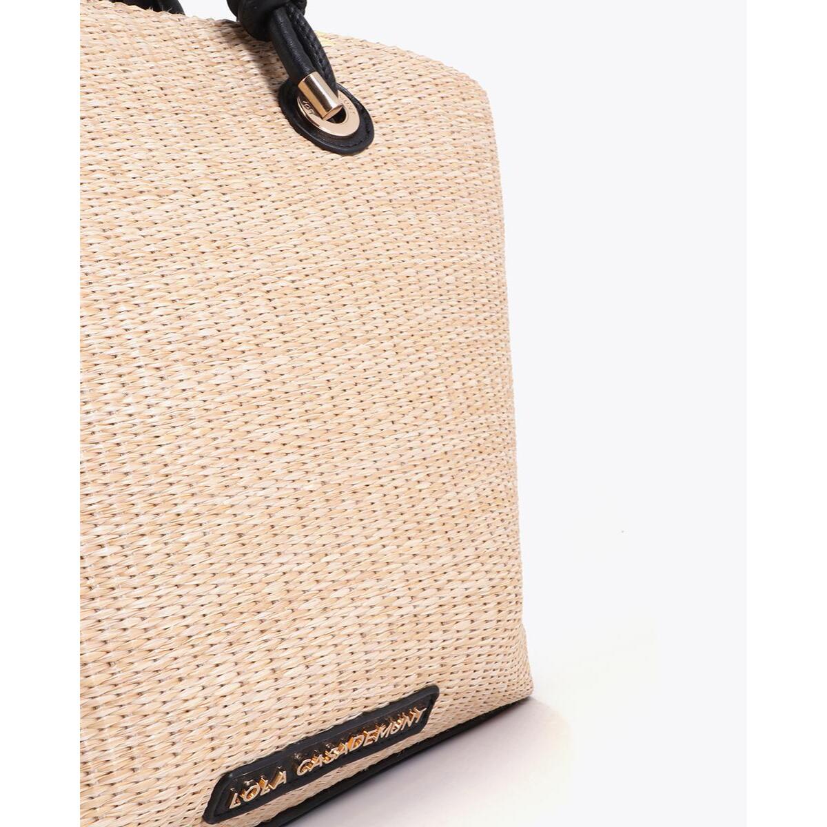 Borsa tote effetto rafia