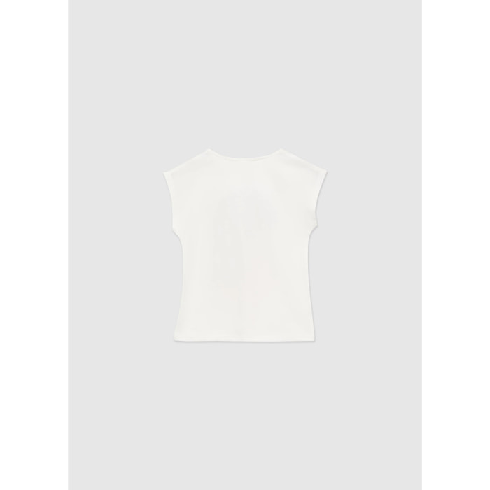 T-shirt stampa tigre con paillettes
