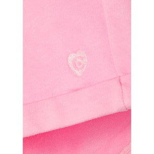 Pantalones Cortos de Niña con Logo Lateral en Rosa