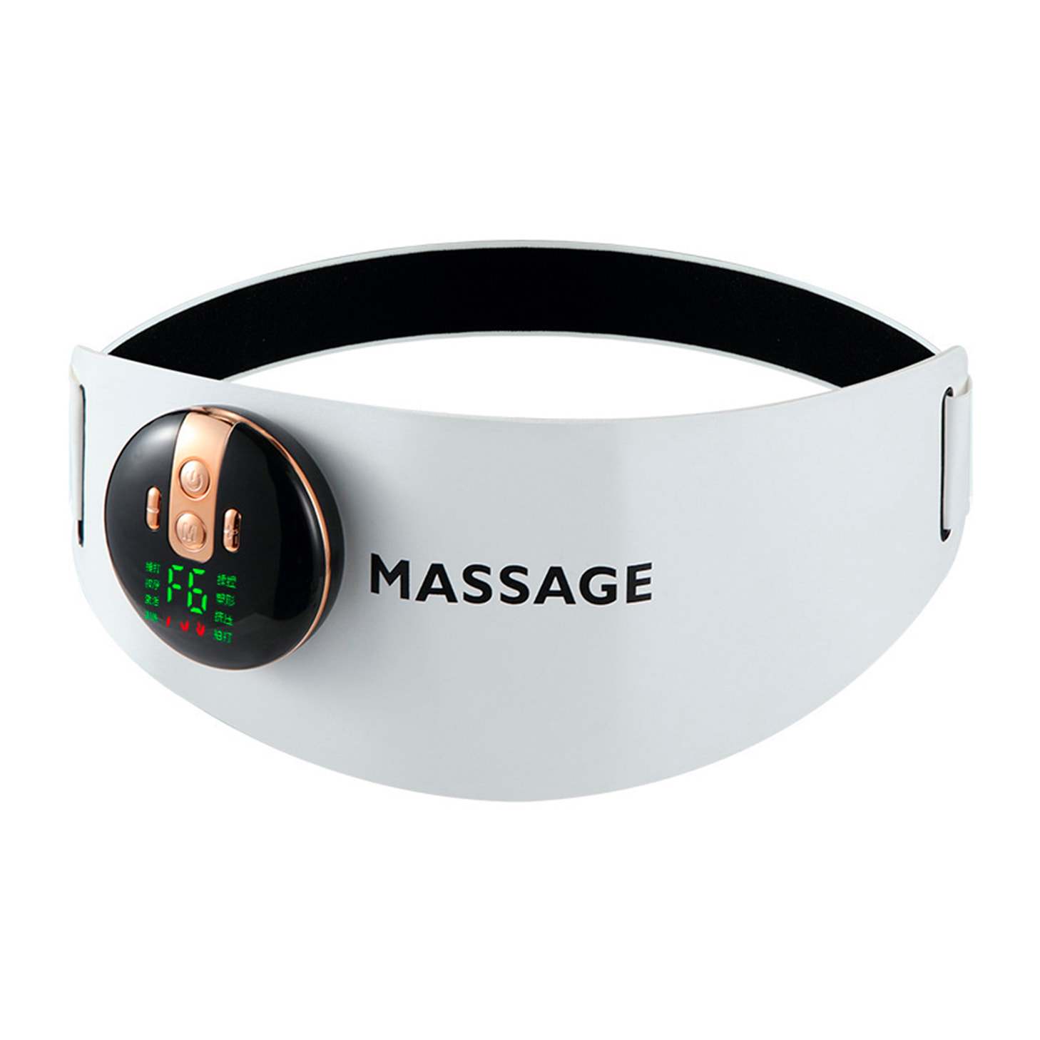 Cinturón EMS con 3 intensidades de calor, 8 modos de masaje y 9 niveles de potencia.