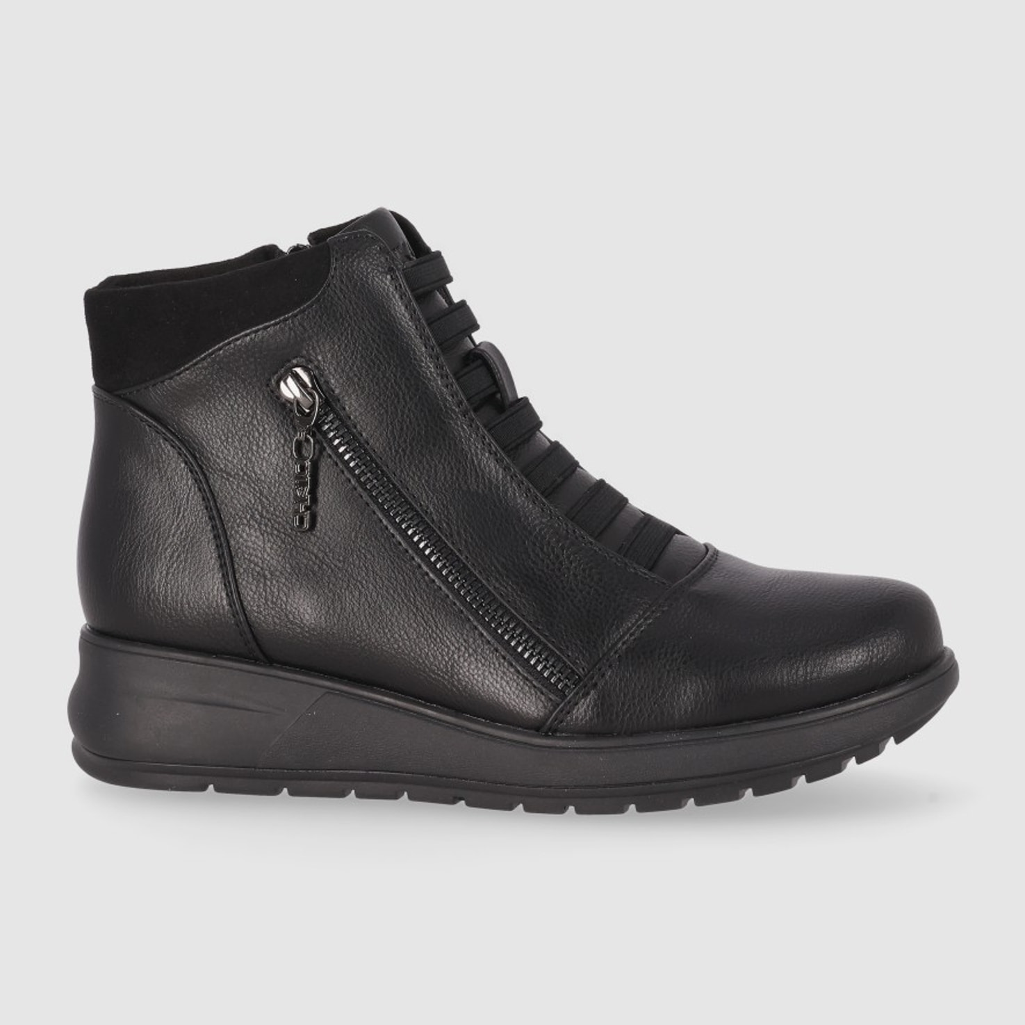 Botines - Negro - Tacón: Bajo