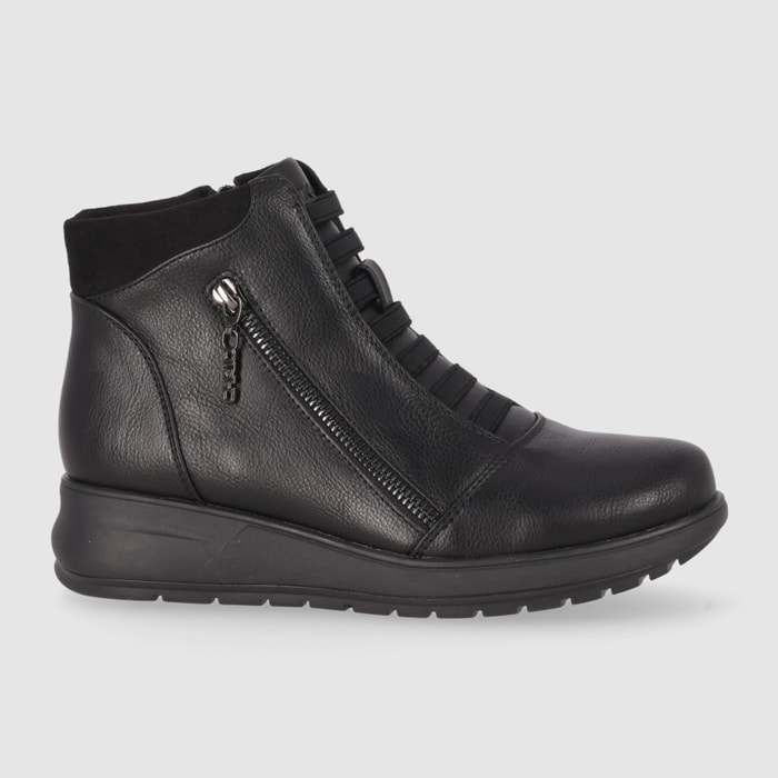 Botines - Negro - Tacón: Bajo