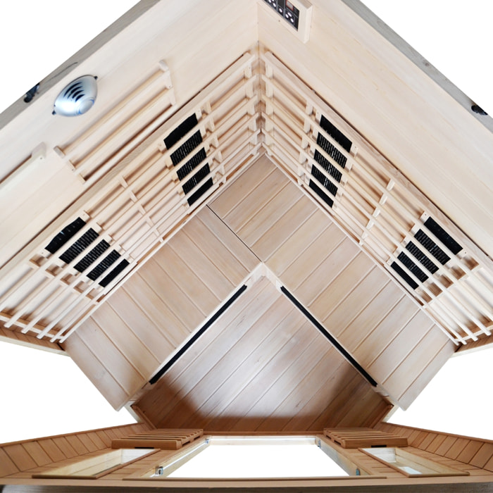 Cabine de sauna luxe infrarouge 3/4 places ABATE
