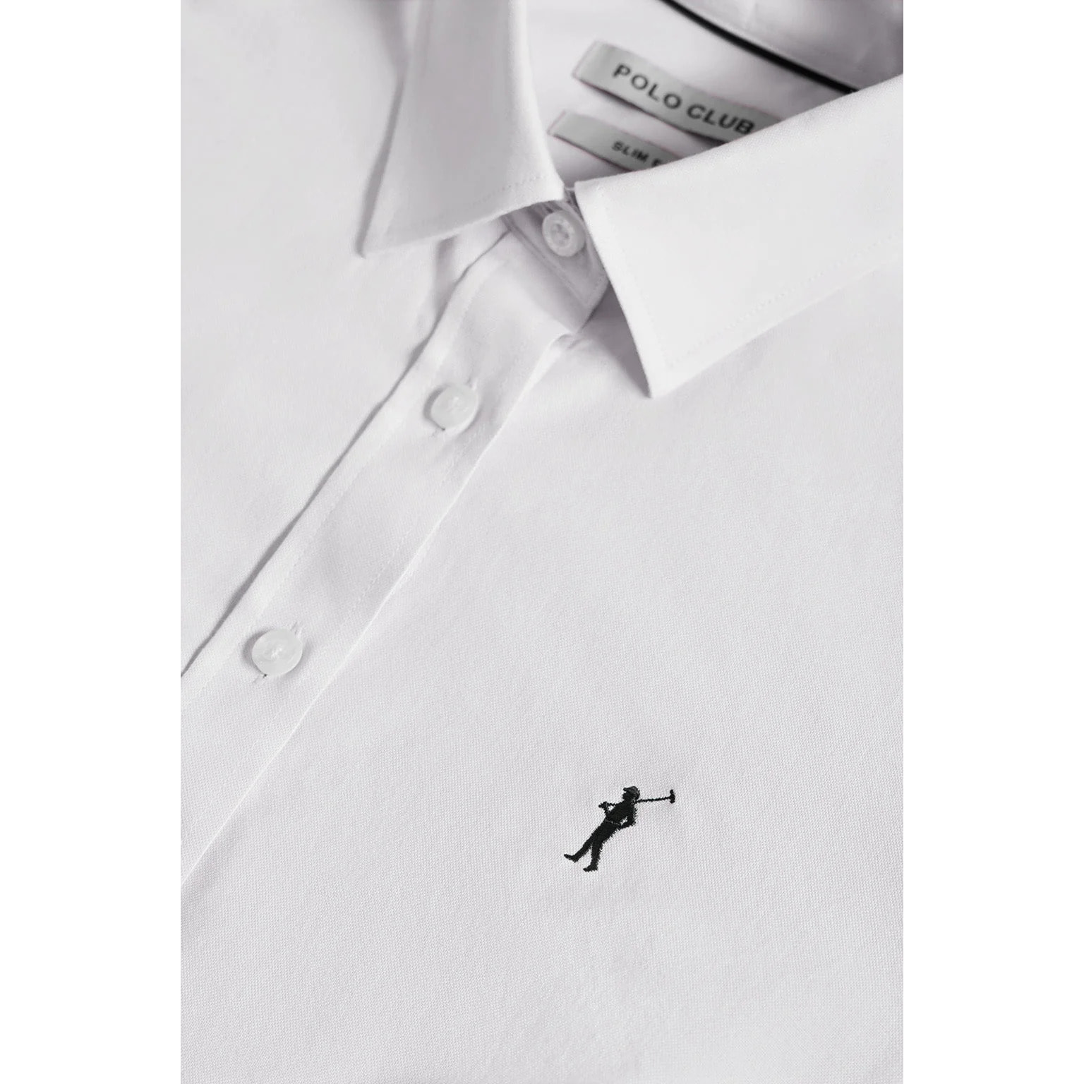 Camicia bianca Oxford Slim fit con logo Rigby Go