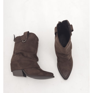 STIVALETTO TEXANO RISVOLTATO TESTA DI MORO