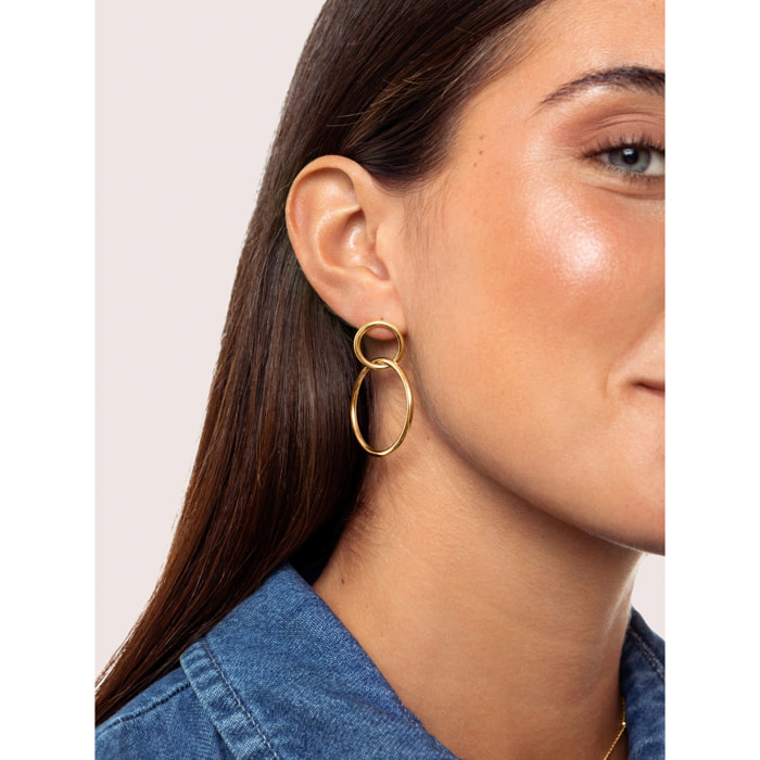 Pendientes Sister Acero Baño Oro