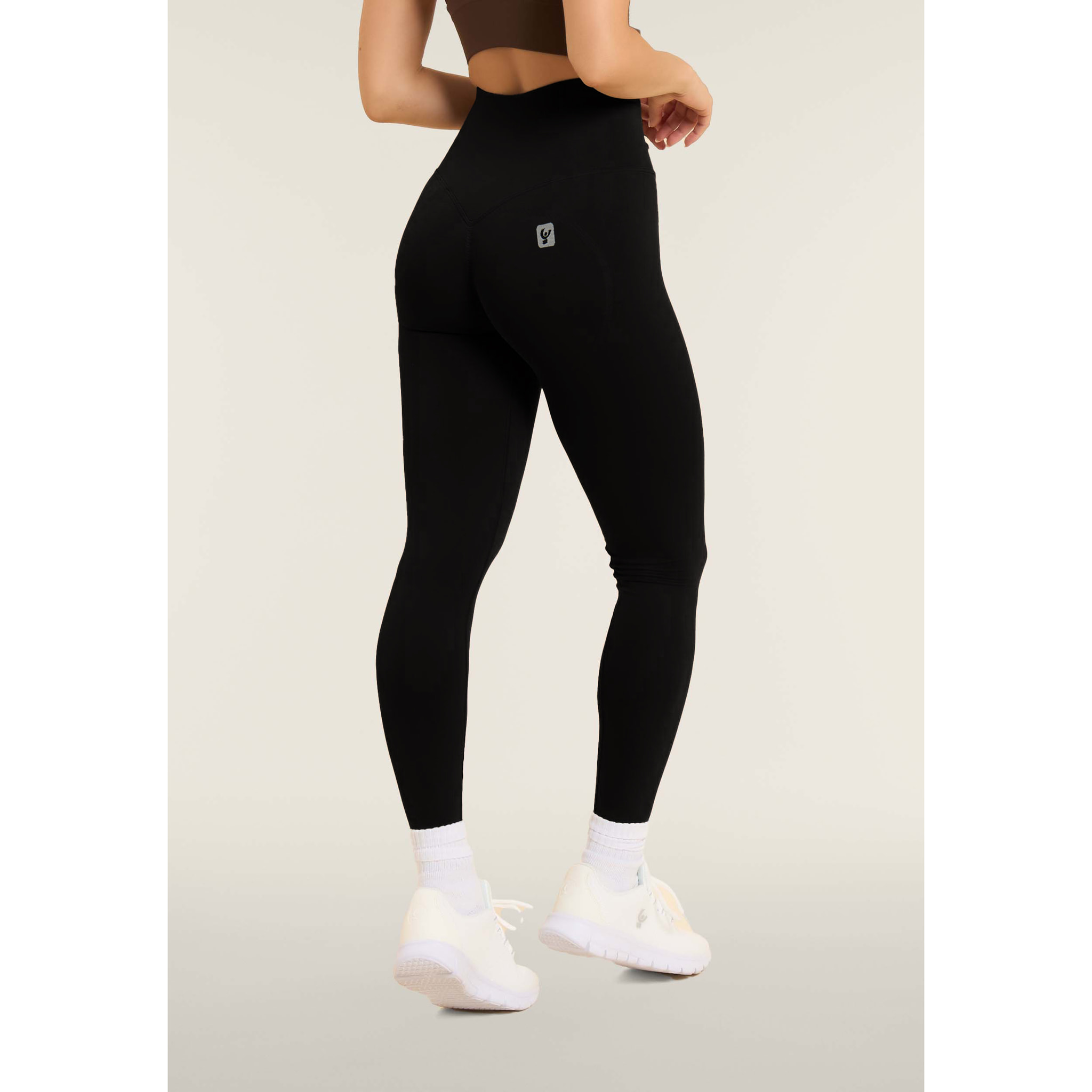 Leggings seamless 7/8 a vita altissima con cuciture shaping