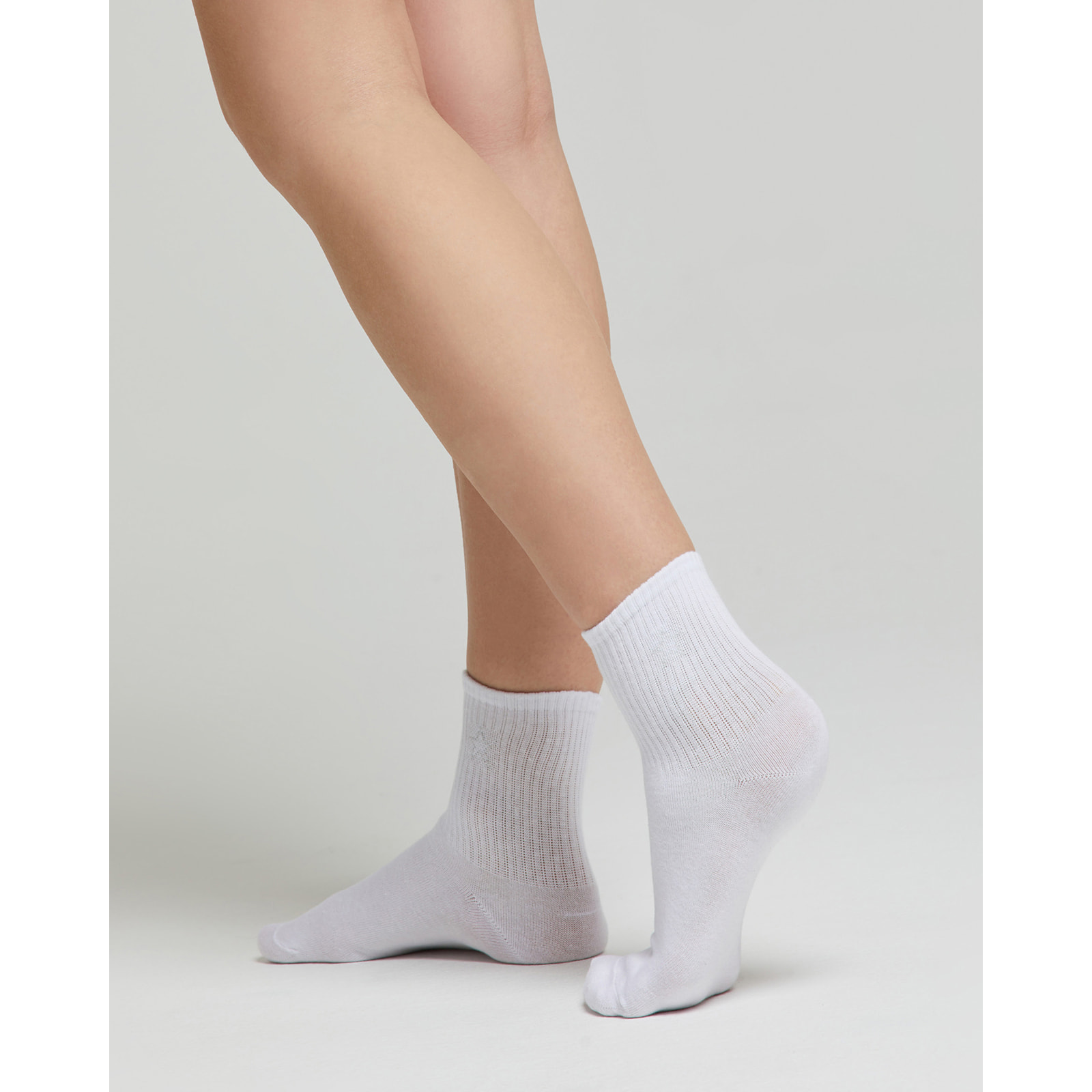 Calza cotone Anastasia con disegno stella jacquard