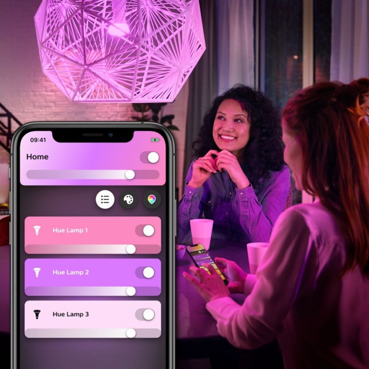 Ampoule LED connectée PHILIPS HUE W&C E27 75W