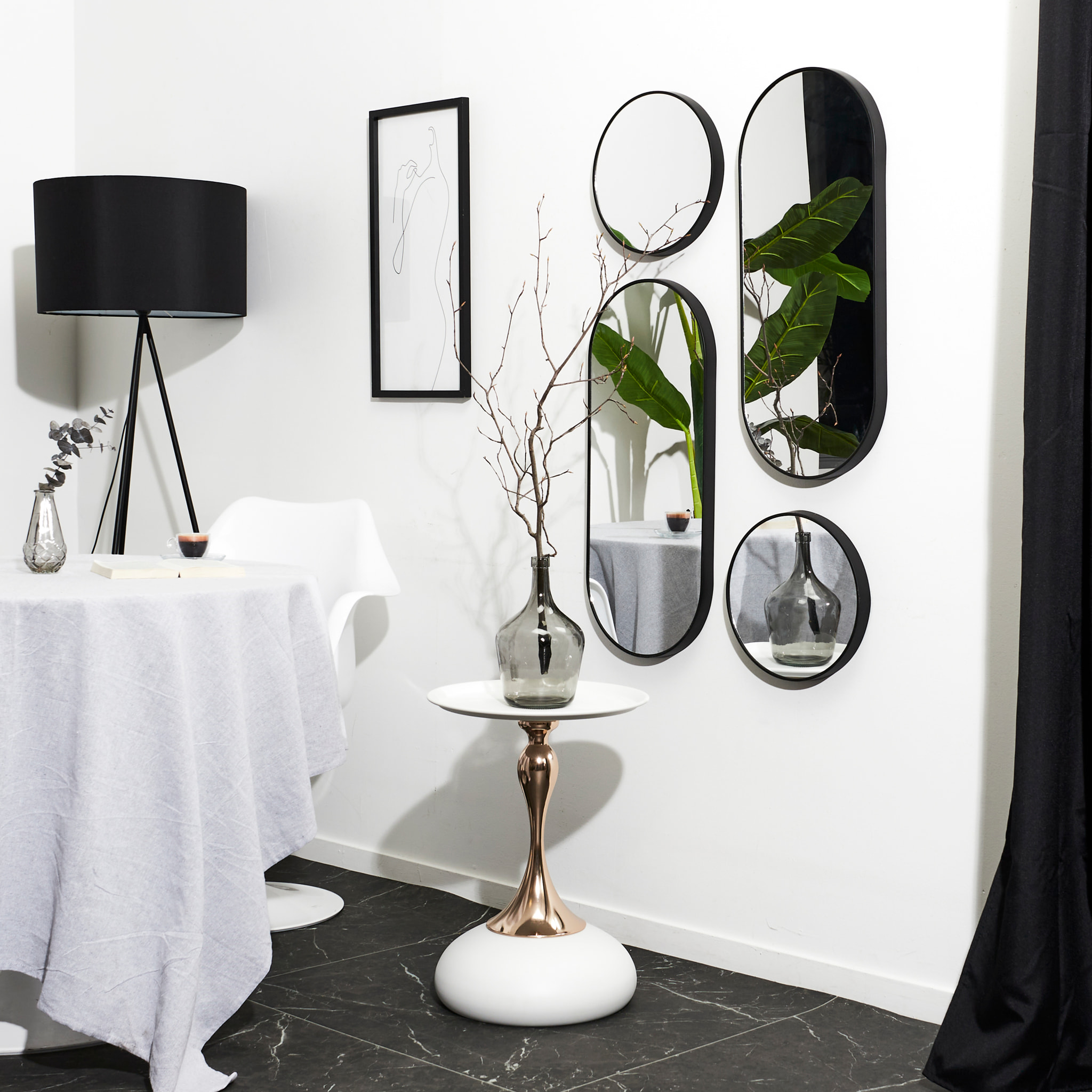 Table D Appoint Portobello Blanc