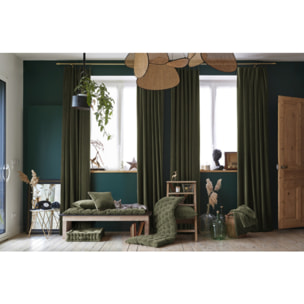 Rideau ajustable 140 x 270 cm en velours de coton - CESAR