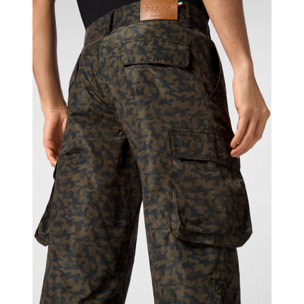 PHILIPP PLEIN Trousers Cargo fit CAMOUFLAGE