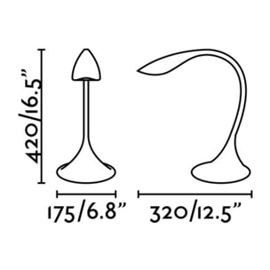 OTTO Lampe de bureau blanche