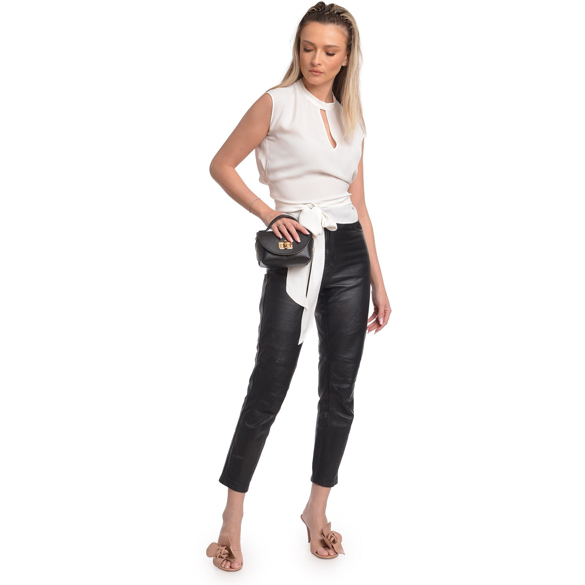 Borsa a spalla Anna Luchini Nero