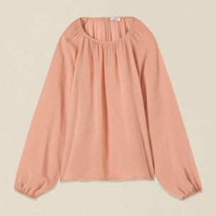 Oltre - Blusa de viscosa crepé - Rosa