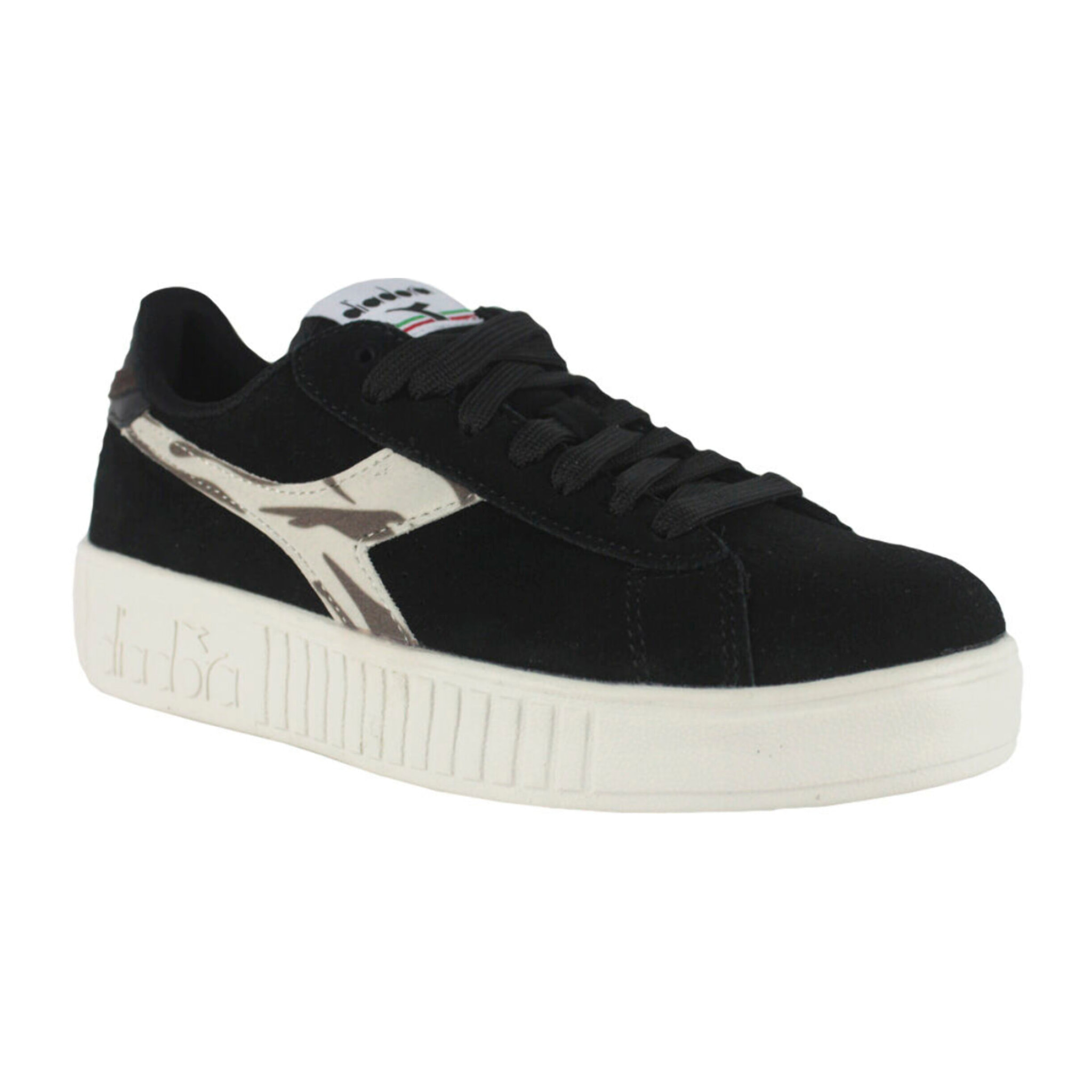 Zapatillas Sneaker para Mujer - DIADORA Game step suede animalier 501.178739 01 C0200 Black/Black