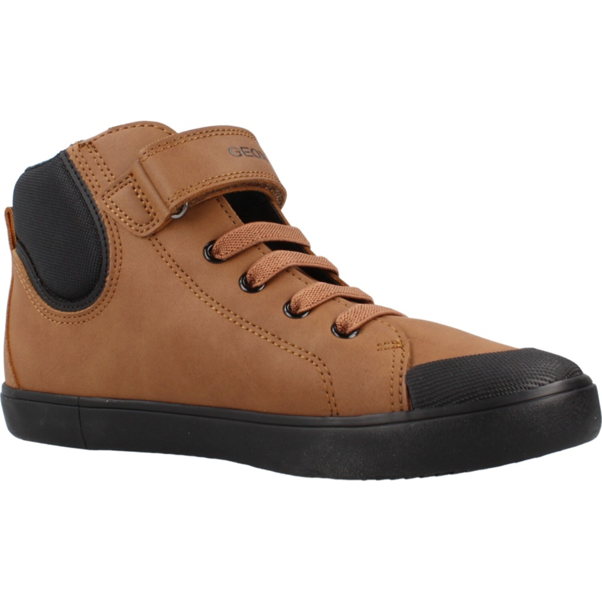 Zapatillas Niño de la marca GEOX  modelo J GISLI MARRON CLARO