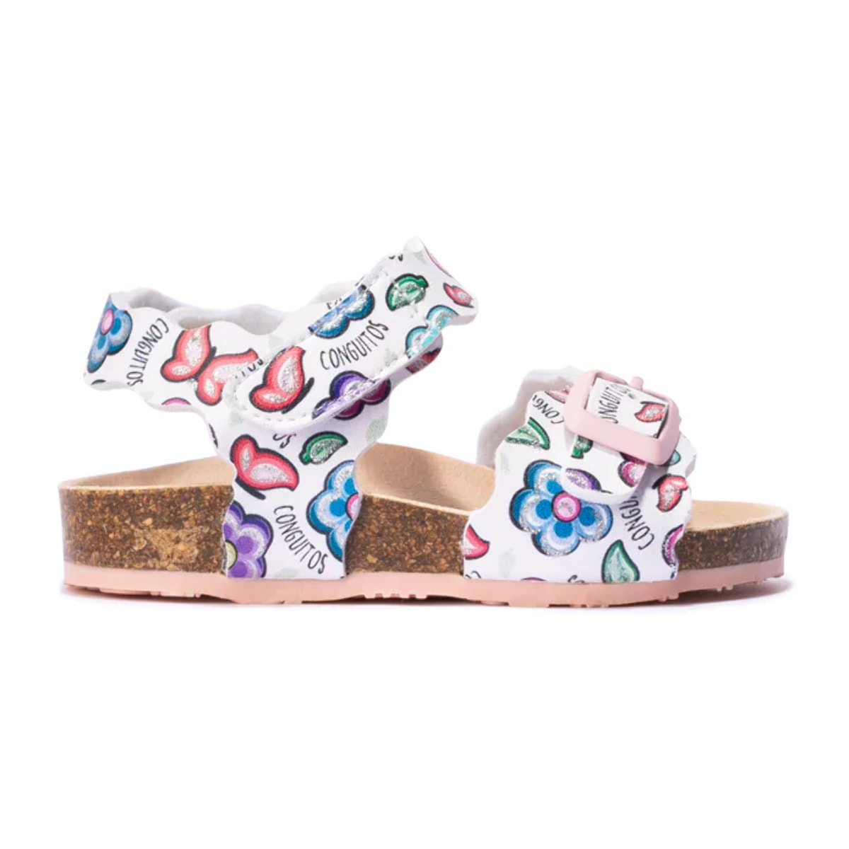 Sandalias de Bebé Bio Con Estampado de Flores