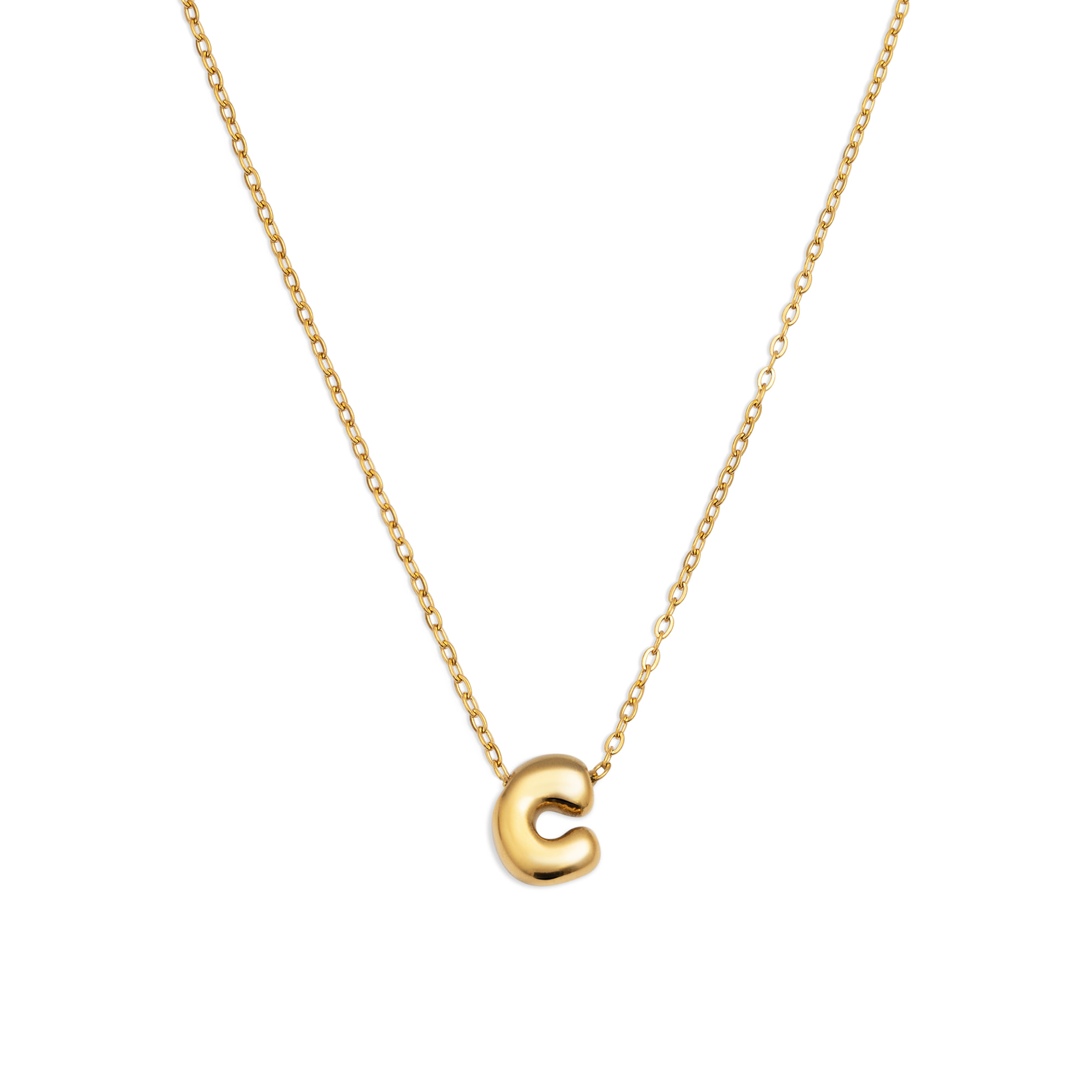 Collana Hailey Letter Acciao Placcato Oro