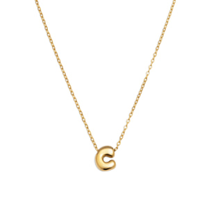 Collana Hailey Letter Acciao Placcato Oro