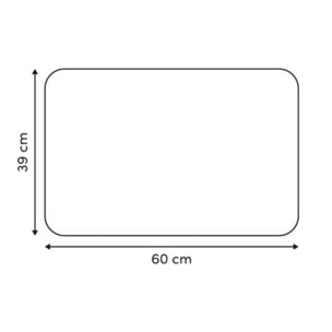 Tapis de bain Strio 39x60cm rayures rose en diatomite