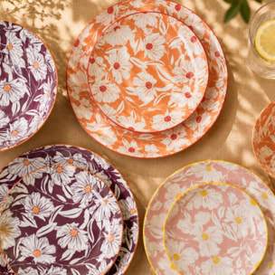 Lot de 6 grandes assiettes, OPHELIA